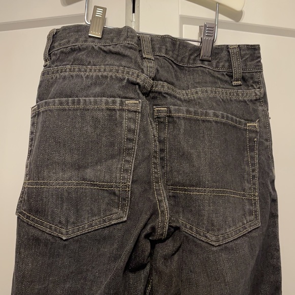 Boys 12 - Old Navy distressed black jeans with waist adjuster. - Picture 3 of 3
